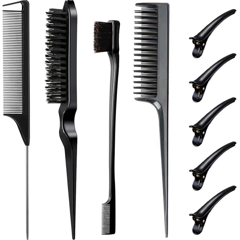 9-piece hair styling comb set, view 2 - MRSLM