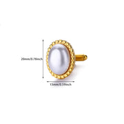 Pearl cufflinks for men, view 2 - MRSLM