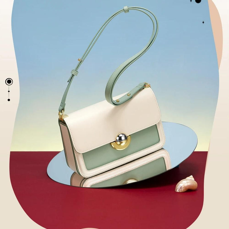 green crossbody and shoulder bag, view 2 - MRSLM