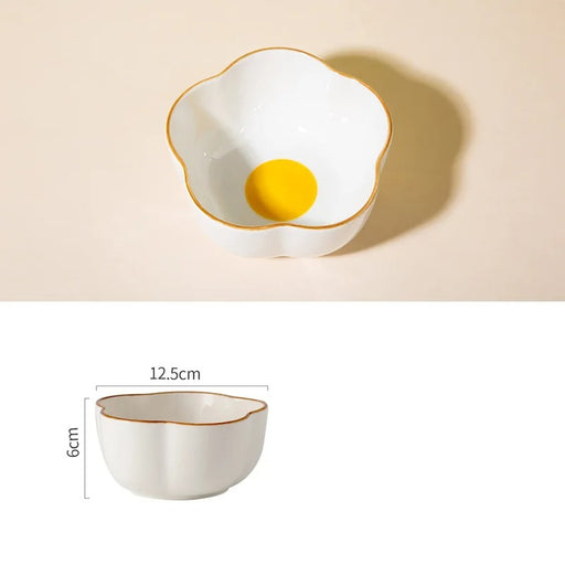 gold-plated ceramic bowl, view 2 - MRSLM