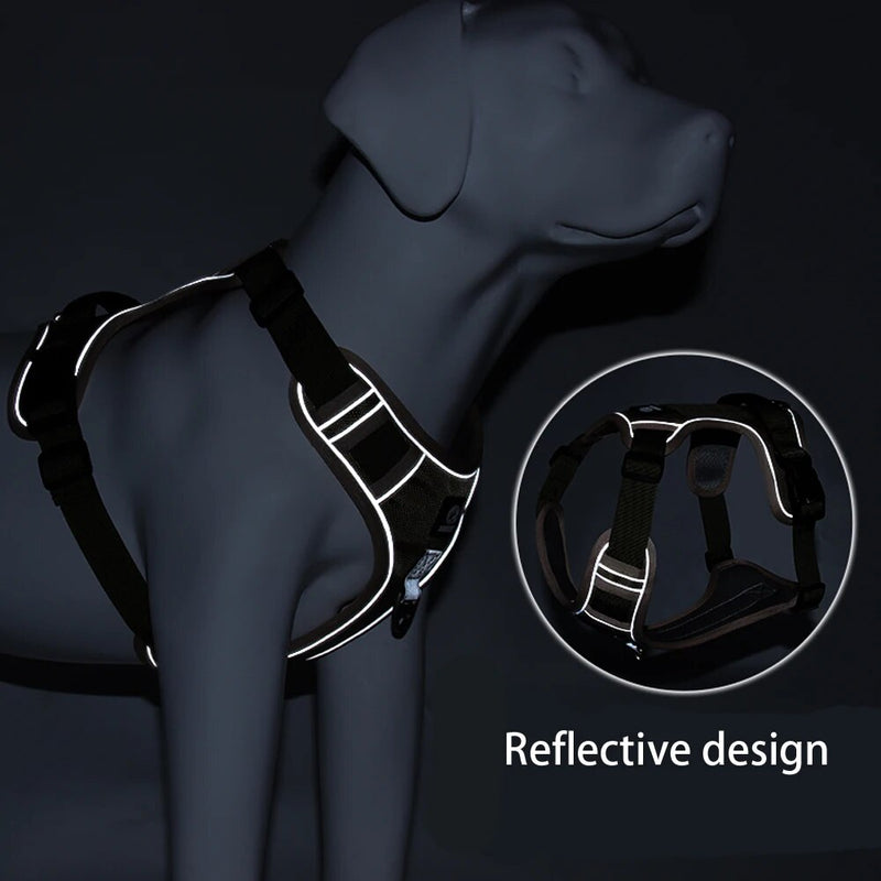 no pull reflective dog harness vest, view 23 - MRSLM