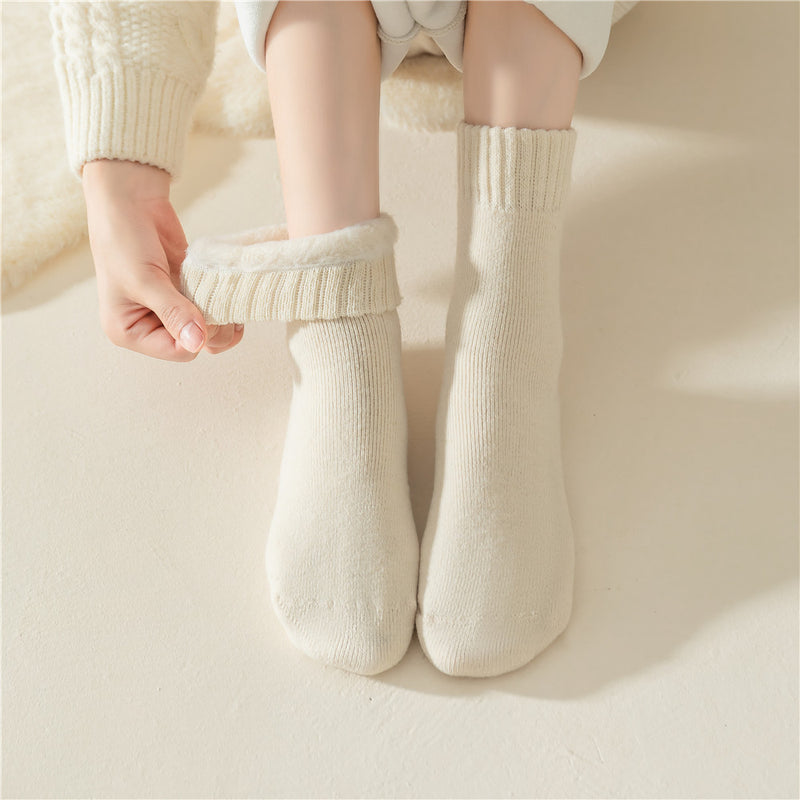 3 pairs women's cozy socks, view 15 - MRSLM