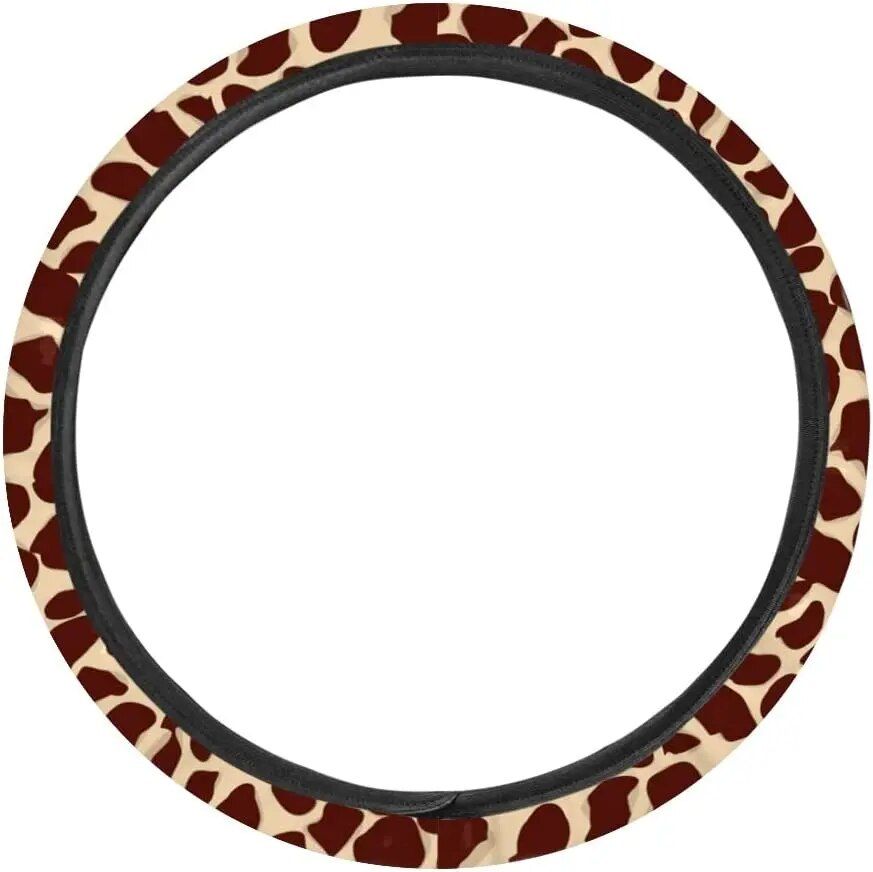 Giraffe Print Car Steering Wheel Cover