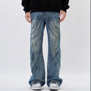 men's loose stitched jeans, view 3 - MRSLM
