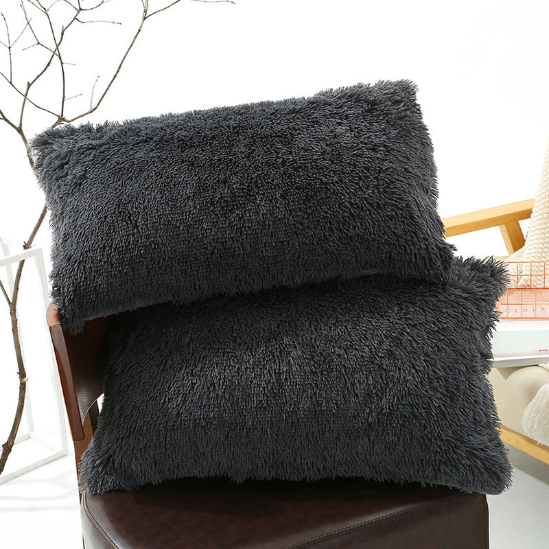 faux fur shaggy pillowcases, view 12 - MRSLM