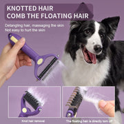 dog deshedding brush, view 7 - MRSLM
