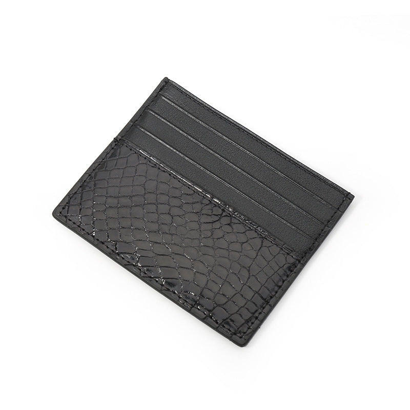 genuine leather card holder wallet, view 4 - MRSLM
