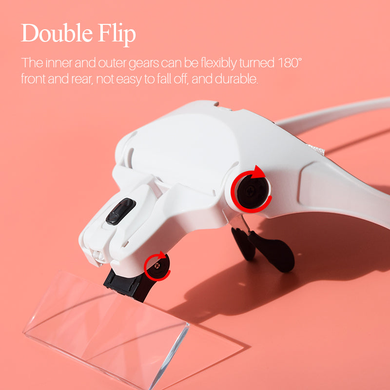 eyelash extension magnifying glass, view 2 - MRSLM