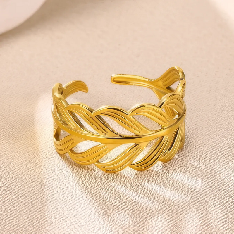 vintage stainless steel adjustable geometric ring - MRSLM