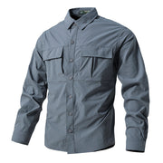 Quick-drying multi-pocket outdoor shirt, view 7 - MRSLM