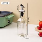 transparent leakproof olive oil bottle, view 2 - MRSLM