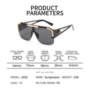 oversized square sunglasses, view 12 - MRSLM