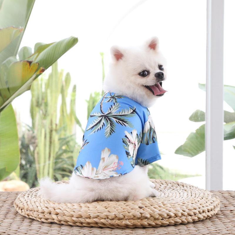 hawaiian summer breeze dog t-shirt - MRSLM
