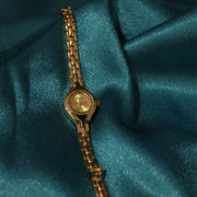 Women's gold copper strap quartz watch, view 2 - MRSLM