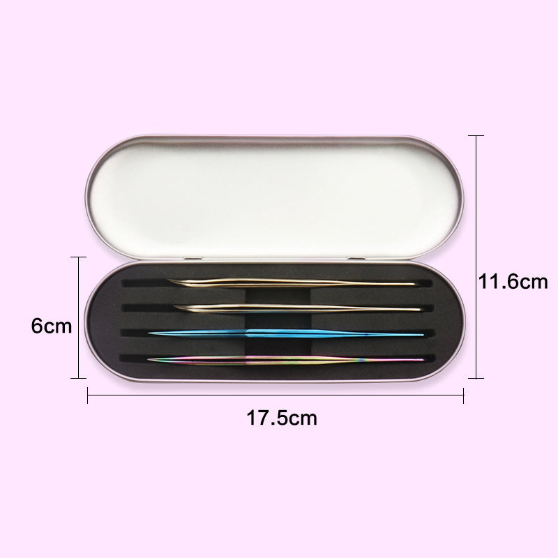 4-slot eyelash tweezers storage box, view 13 - MRSLM