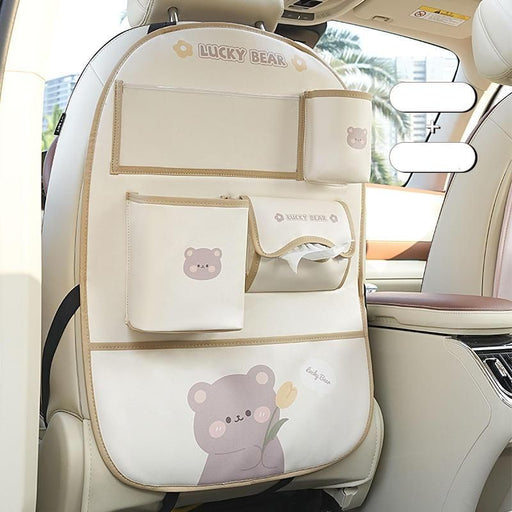 bear car seat organizer with kick mat - MRSLM