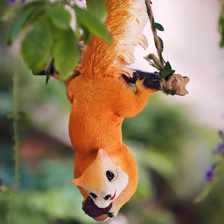 resin squirrel and monkey swing ornaments - MRSLM