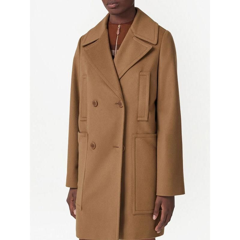 Mid-length double breasted overcoat, view 4 - MRSLM