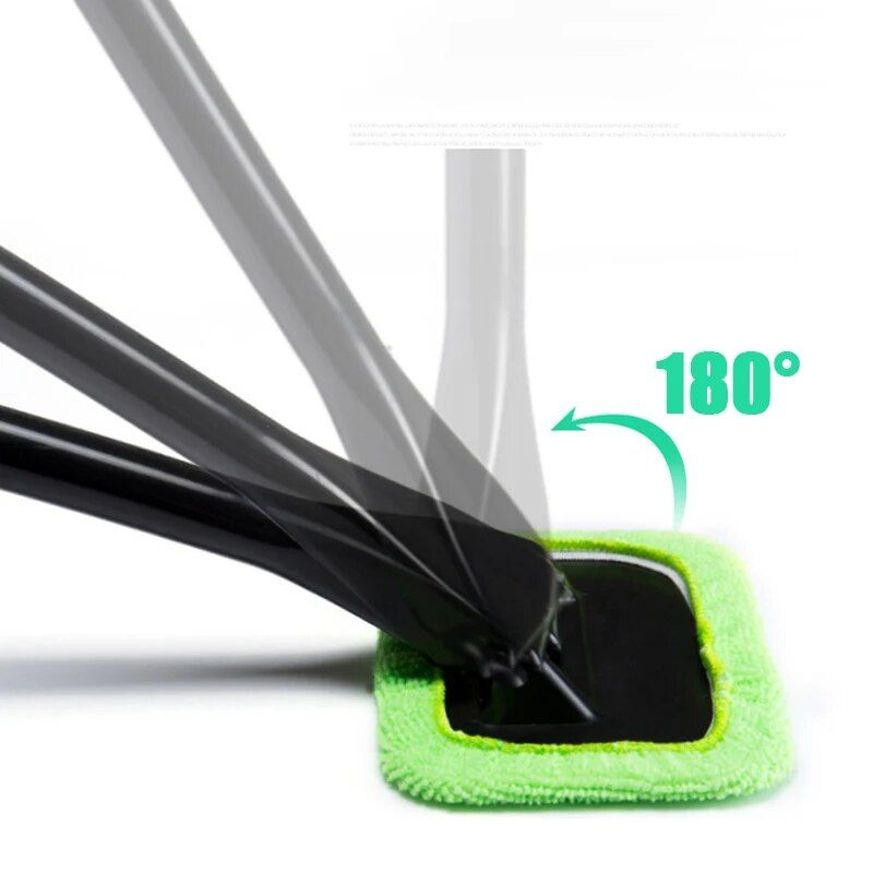 360° Rotating Microfiber Car Window Cleaner Brush Kit