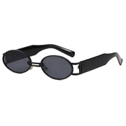 vintage oval steampunk sunglasses, view 4 - MRSLM