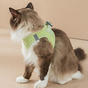 reflective mesh cat and small dog harness set - MRSLM