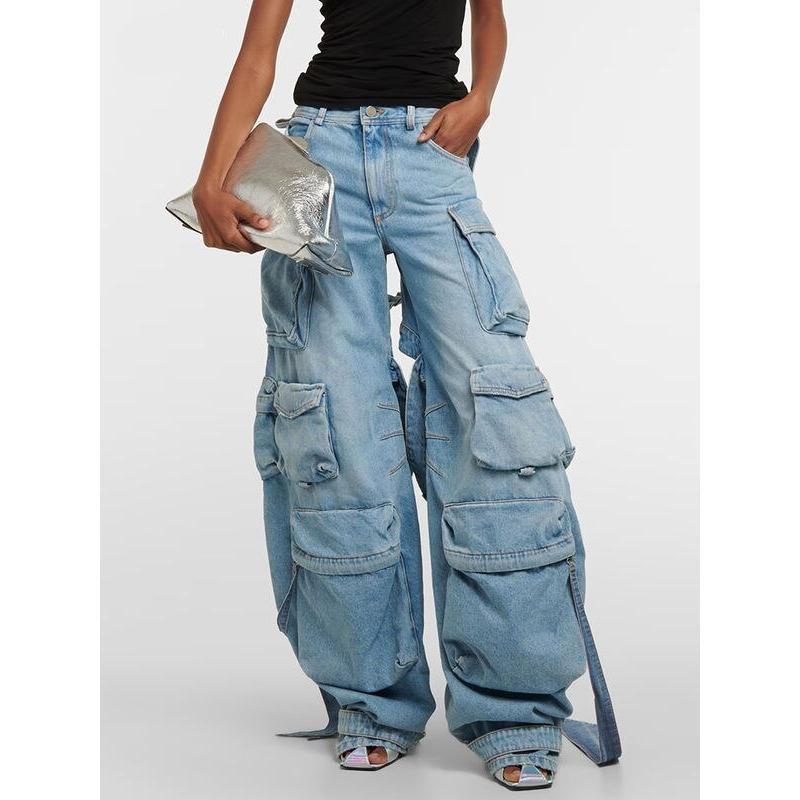 cargo denim trousers, view 2 - MRSLM
