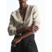 V-neck single-breasted cardigan, view 2 - MRSLM