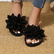 women's floral flip flops, view 3 - MRSLM