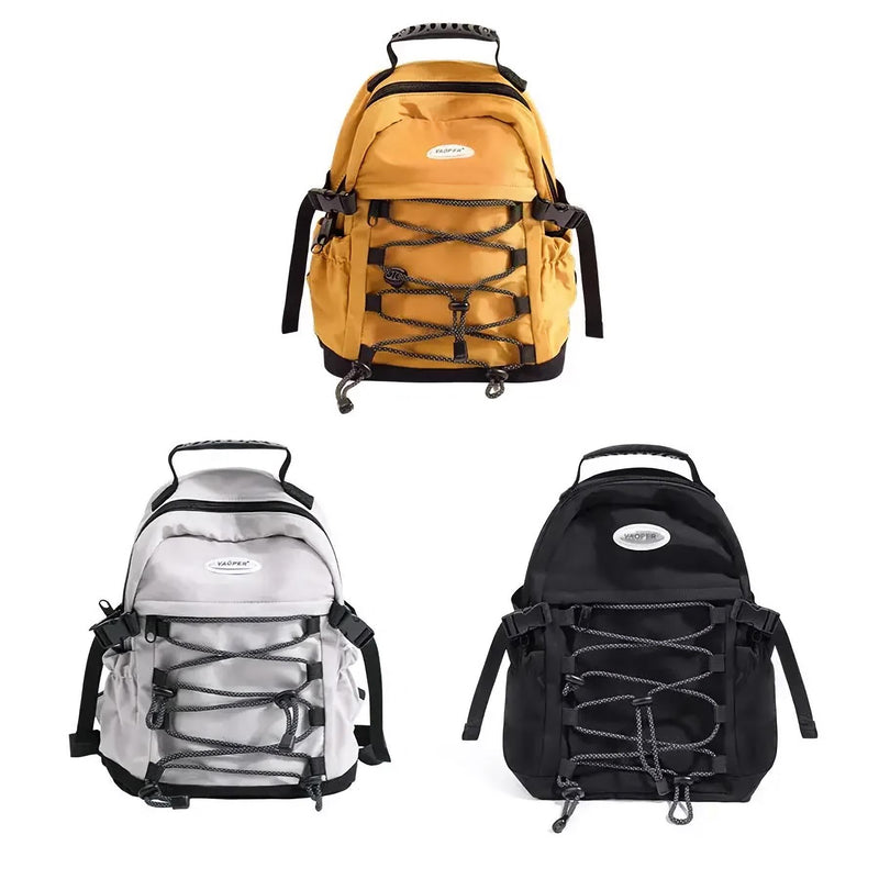 sporty casual nylon backpack, view 10 - MRSLM