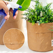 washable kraft paper flower pot, view 6 - MRSLM