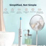 sonic electric toothbrush with travel case, view 9 - MRSLM
