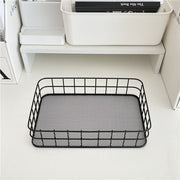 nordic iron desktop storage basket, view 2 - MRSLM