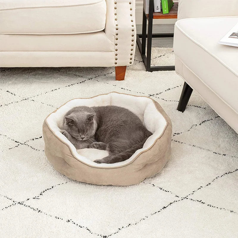 cozy round small pet bed - MRSLM