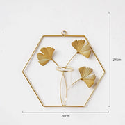 Gold wall-mounted hydroponic flower pot, view 5 - MRSLM