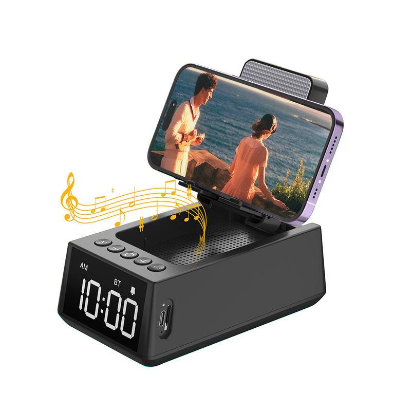 foldable bluetooth speaker stand with alarm clock - MRSLM