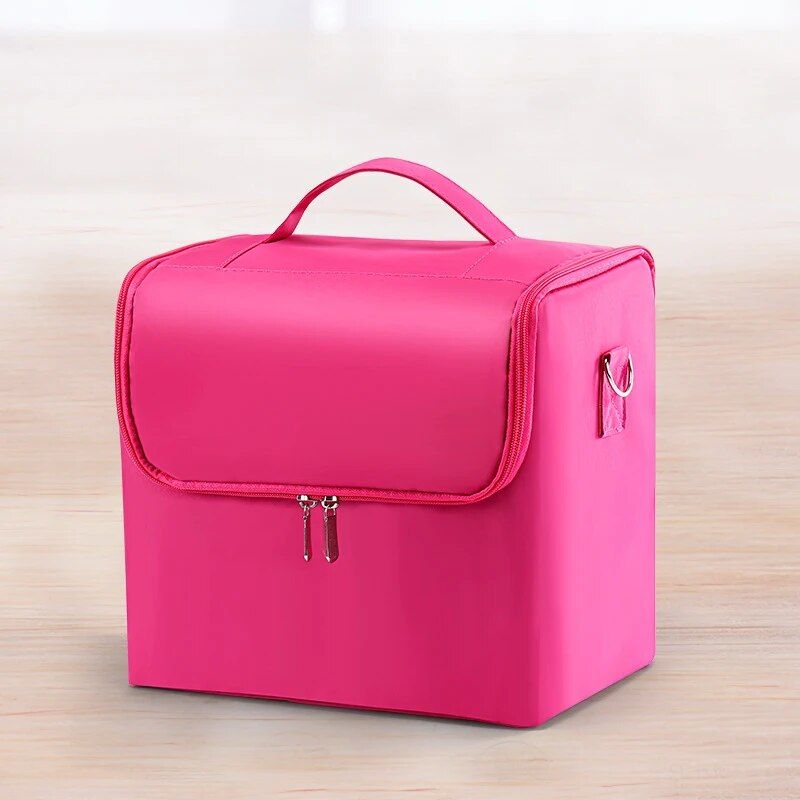Large multilayer cosmetic organizer bag, view 7 - MRSLM
