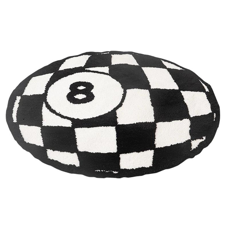 billiards 8 ball tufted area rug, view 3 - MRSLM