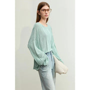 spring knit sweater, view 9 - MRSLM