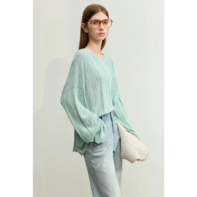 spring knit sweater, view 9 - MRSLM