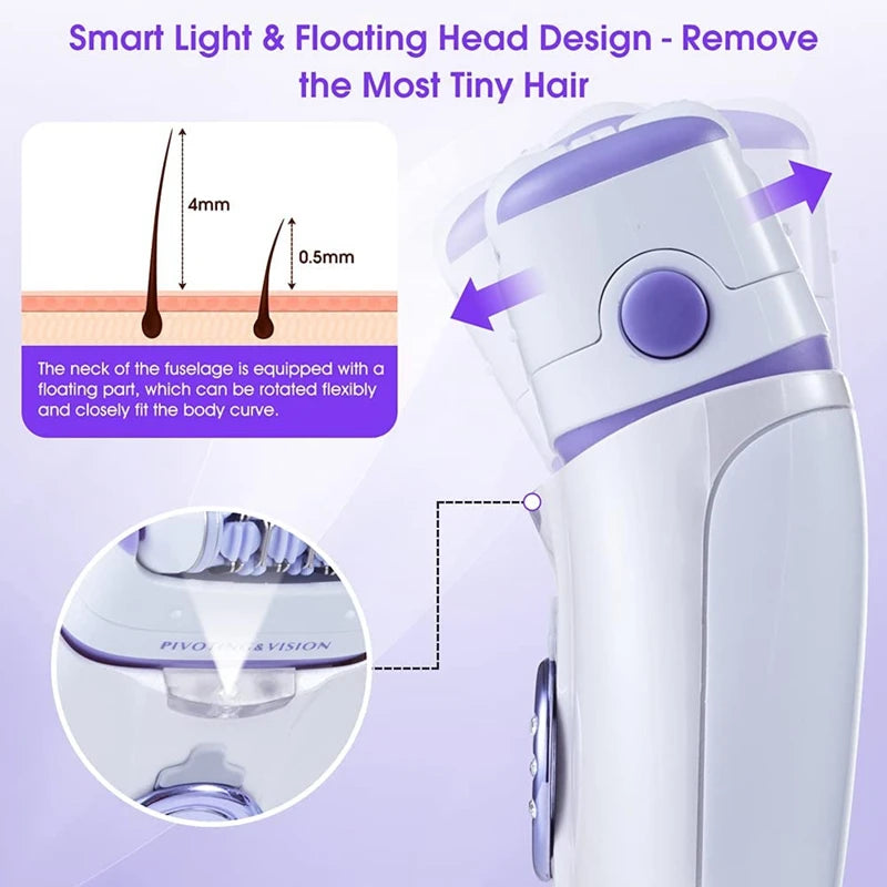 3-in-1 electric epilator and shaver, view 4 - MRSLM