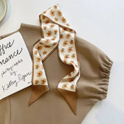 silk scarf hair band, view 6 - MRSLM