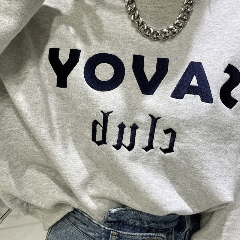 loose padded pullover sweatshirt, view 3 - MRSLM