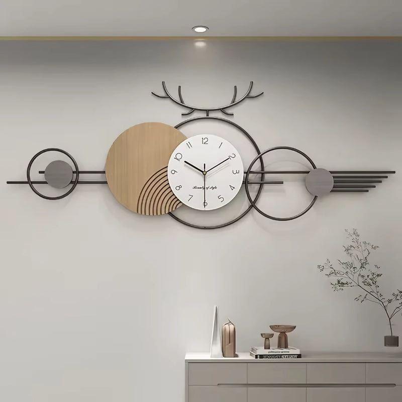 large geometric wall clock - MRSLM