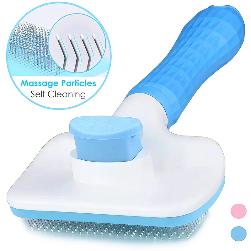 self cleaning pet brush, view 4 - MRSLM