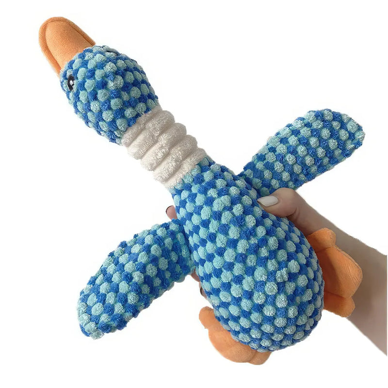 plush duck squeak toy for dogs, view 9 - MRSLM
