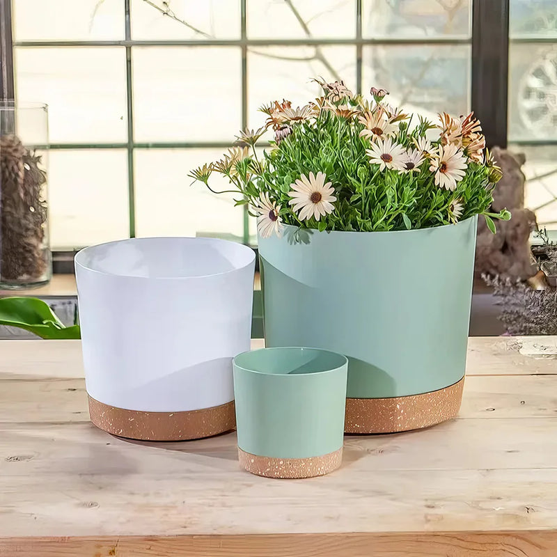 matte plant pots with drainage - MRSLM