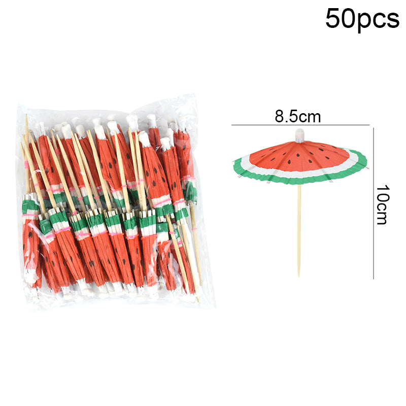 paper umbrella cake toppers, view 5 - MRSLM