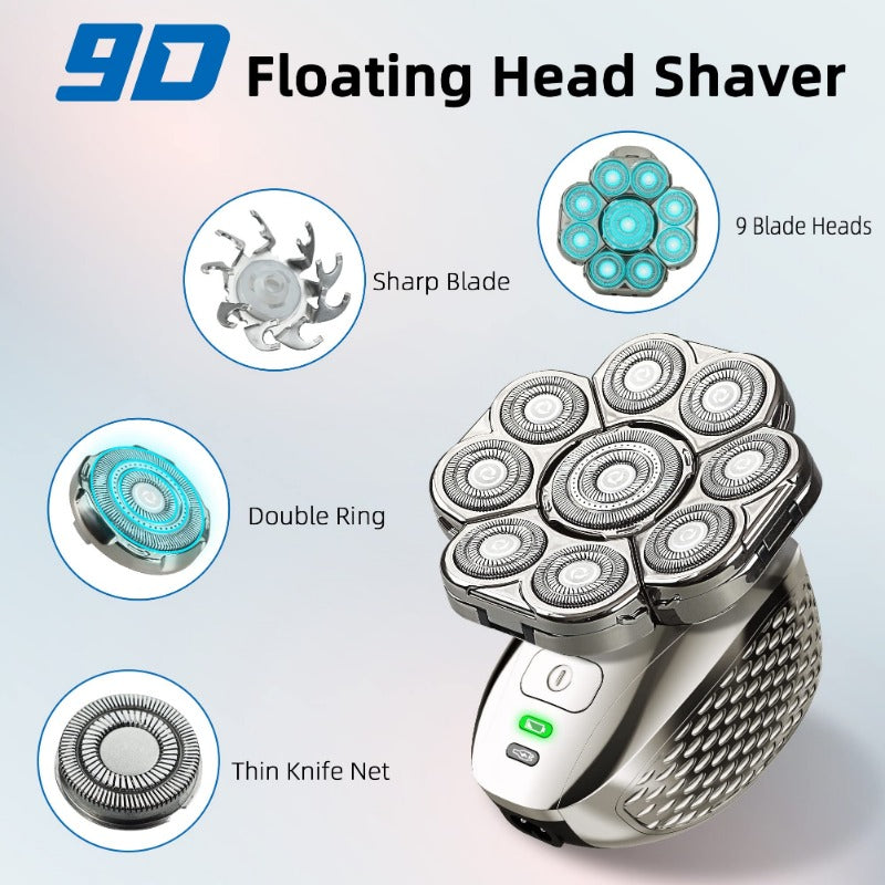 4D bald head shaver for men, view 2 - MRSLM