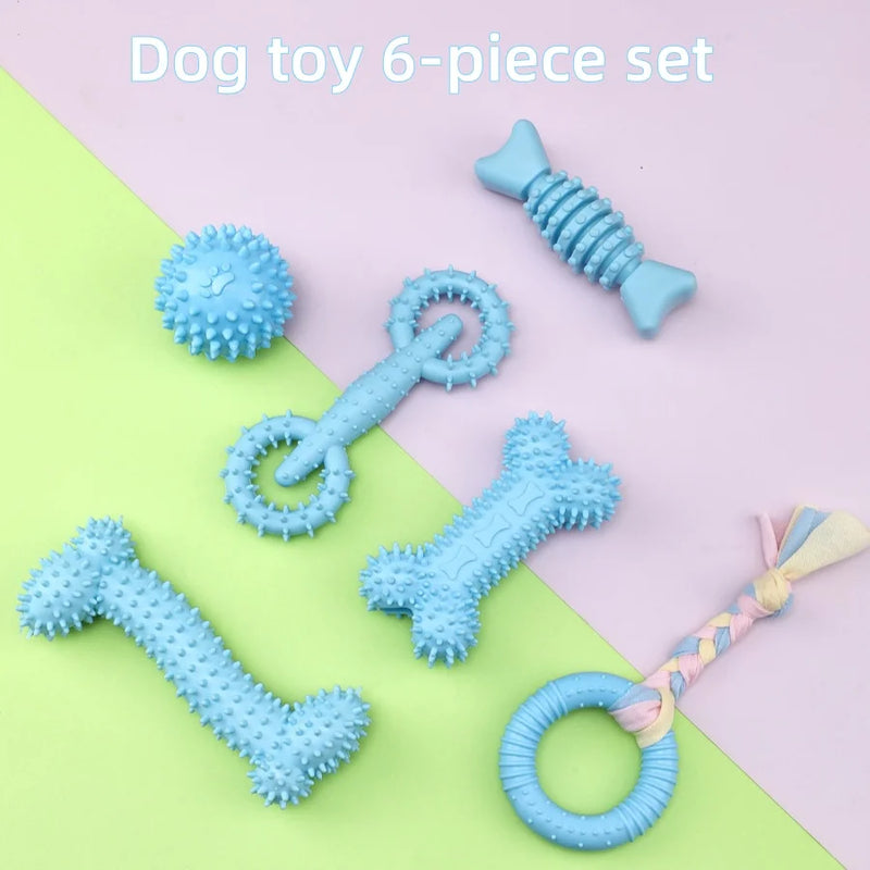 interactive dog chew toy set, view 2 - MRSLM
