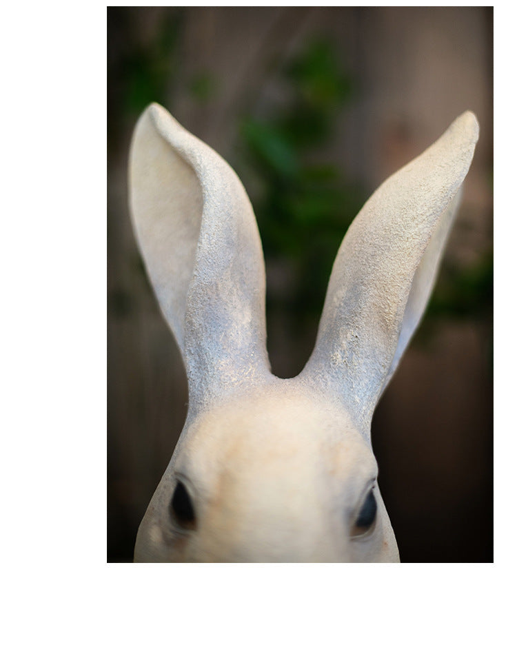 rabbit bust sculpture, view 10 - MRSLM